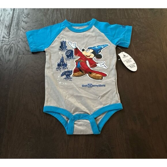 Walt Disney World Sorcerer Mickey Romper Outfit nwt - Picture 1 of 2